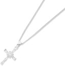 Sterling-Silver-Cubic-Zirconia-Cross-Pendant Sale