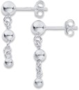 Sterling-Silver-Ball-Chain-Drop-Studs Sale