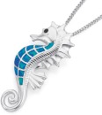 Sterling-Silver-Synthetic-Opal-Seahorse-Pendant Sale