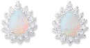 Sterling-Silver-Created-Opal-Cubic-Zirconia-Studs Sale