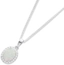 Sterling-Silver-Created-Opal-Cubic-Zirconia-Oval-Shaped-Pendant Sale