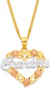 9ct-Two-Tone-Grandma-Heart-Pendant Sale