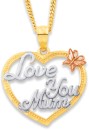 9ct-Tri-Tone-Love-You-Mum-Pendant Sale