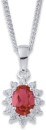 Sterling-Silver-Created-Ruby-Cubic-Zirconia-Pendant Sale