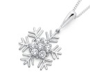 Sterling-Silver-Snowflake-Pendant-with-Cubic-Zirconias Sale