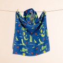 Kids-Printed-Velour-Poncho-Crocodile Sale