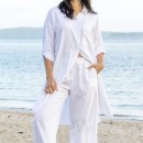 Eco-Anthology-Linen-Blend-Longline-Shirt Sale