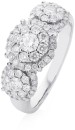 9ct-White-Gold-Diamond-Cluster-Ring Sale