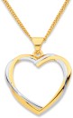 9ct-Two-Tone-Heart-Pendant Sale