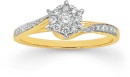 9ct-Diamond-Cluster-Engagement-Ring Sale