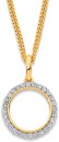 9ct-Circle-Diamond-Halo-Pendant Sale