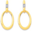 9ct-Oval-Shaped-Diamond-Drop-Earrings Sale