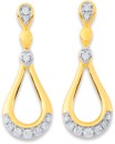 9ct-Diamond-Pear-Drop-Earrings Sale