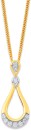 9ct-Diamond-Pear-Drop-Pendant Sale