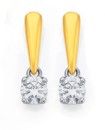 18ct-Diamond-Solitaire-Earrings Sale