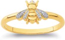 9ct-Diamond-Bee-Ring Sale