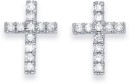 9ct-Diamond-Cross-Stud-Earrings Sale