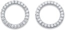 9ct-Diamond-Circle-Stud-Earrings Sale