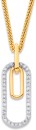 Exquisites-9ct-Diamond-Paperclip-Pendant Sale