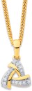 9ct-Triangle-Diamond-Set-Pendant Sale