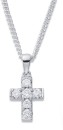 9ct-White-Gold-Diamond-Cross-Pendant Sale