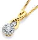 9ct-Diamond-Pendant Sale