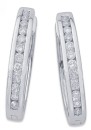 9ct-White-Gold-Diamond-Huggie-Earrings Sale