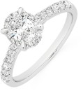 18ct-White-Gold-Oval-Solitaire-Framed-Ring Sale