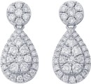 9ct-White-Gold-Diamond-Pear-Drop-Stud-Earrings Sale