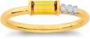 9ct-Citrine-Diamond-Band Sale