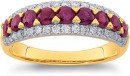 9ct-Ruby-Diamond-Band Sale