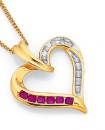 9ct-Ruby-and-Diamond-Pendant Sale