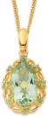 9ct-Green-Quartz-with-Peridot-Pendant Sale