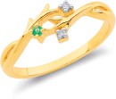 Eliza-9ct-Emerald-Diamond-Ring Sale