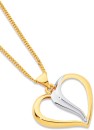 9ct-Two-Tone-Heart-Pendant Sale