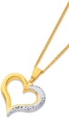 9ct-Two-Tone-Heart-Pendant Sale