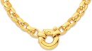 9ct-50cm-Solid-Oval-Belcher-Bolt-Ring-Necklet Sale