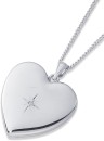 Sterling-Silver-Heart-Locket-With-Diamond-Centre Sale