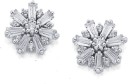 Sterling-Silver-Snowflakes-Cubic-Zirconia-Earrings Sale