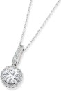 Sterling-Silver-Round-Cubic-Zirconia-Cluster-Pendant Sale