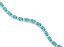 Sterling-Silver-Blue-Cubic-Zirconia-Tennis-Bracelet Sale