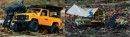 112-Scale-RC-Landrover-Defender-Yellow-112-Scale-Outdoor-Camping-Set Sale