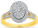 9ct-Diamond-Oval-Ring Sale