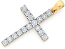 9ct-Diamond-Cross-Pendant Sale