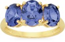 9ct-Created-Ceylon-Sapphire-Trilogy-Ring Sale