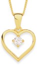 9ct-Cubic-Zirconia-Open-Heart-Pendant Sale