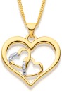 9ct-Diamond-Hearts-Pendant Sale