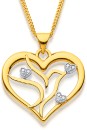 9ct-Diamond-Heart-Pendant Sale