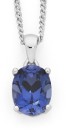 9ct-White-Gold-Created-Ceylon-Sapphire-Pendant Sale