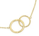 9ct-45cm-Linked-Circles-Trace-Necklet Sale